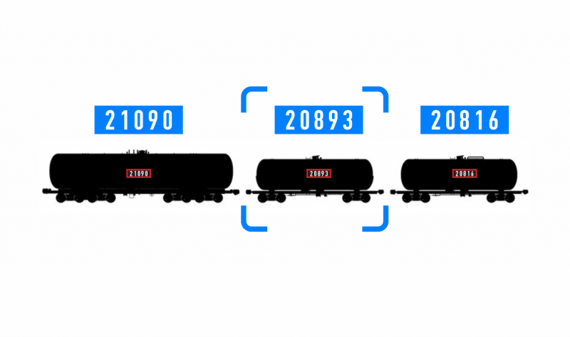 Распознавание номеров вагонов и контейнеров 