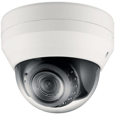 Купольная IP-камера видеонаблюдения Wisenet SND-7084RP с ИК-подсветкой и Motor-zoom 