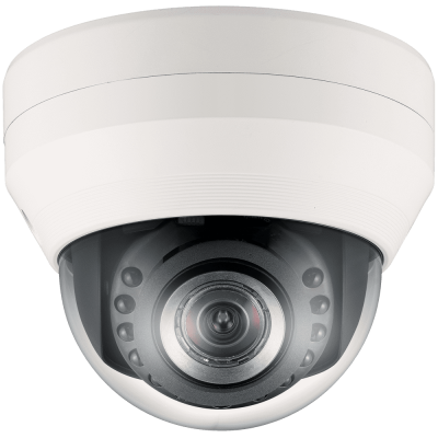 Купольная IP-камера видеонаблюдения Wisenet SND-7084RP с ИК-подсветкой и Motor-zoom 